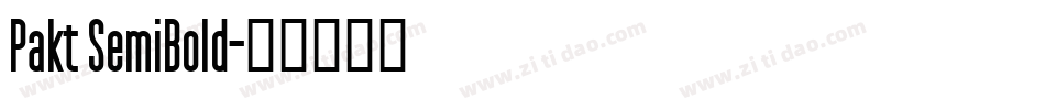 Pakt SemiBold字体转换